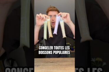 Je congèle en MISTER FREEZE les boissons les plus POPULAIRES de FRANCE 😱✨