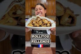 Rollitos rellenos franceses💙❤️ #receta #recetas #recetasricas #recetasfaciles #snacks