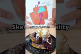 She Draws It.  I Cook It. (Kicked Up French Toast)