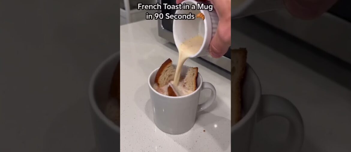 French Toast in a Mug in 90 Seconds 🍞 French Toast in a Mug in 90 Seconds 🍞