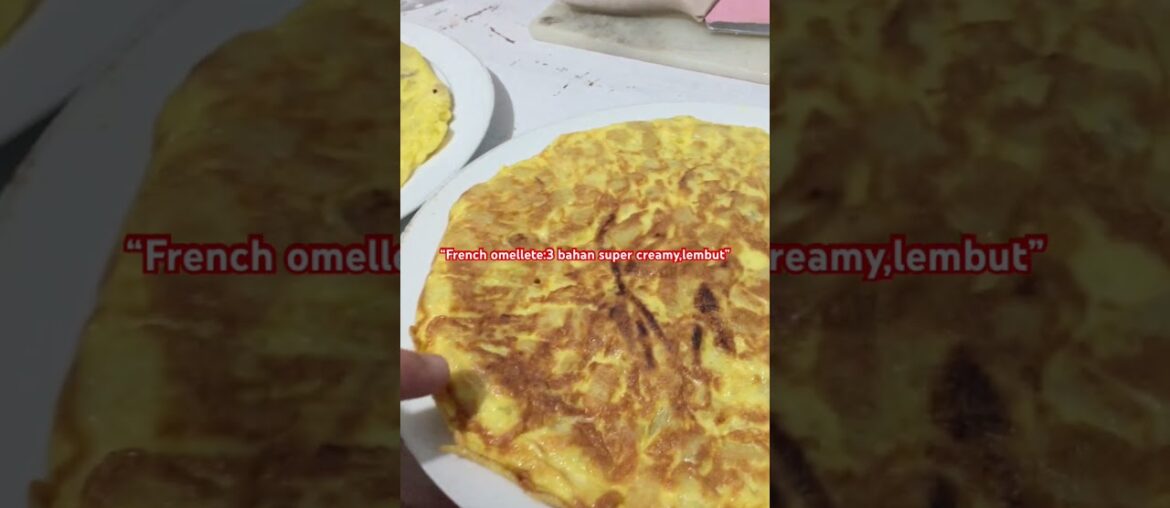 “Resep omelet prancis super lembut,ala cafe paris”#masak #omelette #masakan #chef #masakanindonesia
