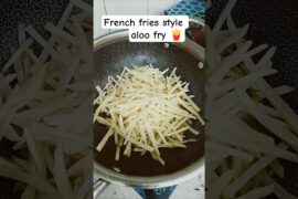 French Fries Style Crispy Aloo Fry Recipe 🍟 | Easy Tea Time Snack #Shorts