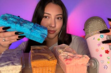ASMR eating gourmet marshmallows
