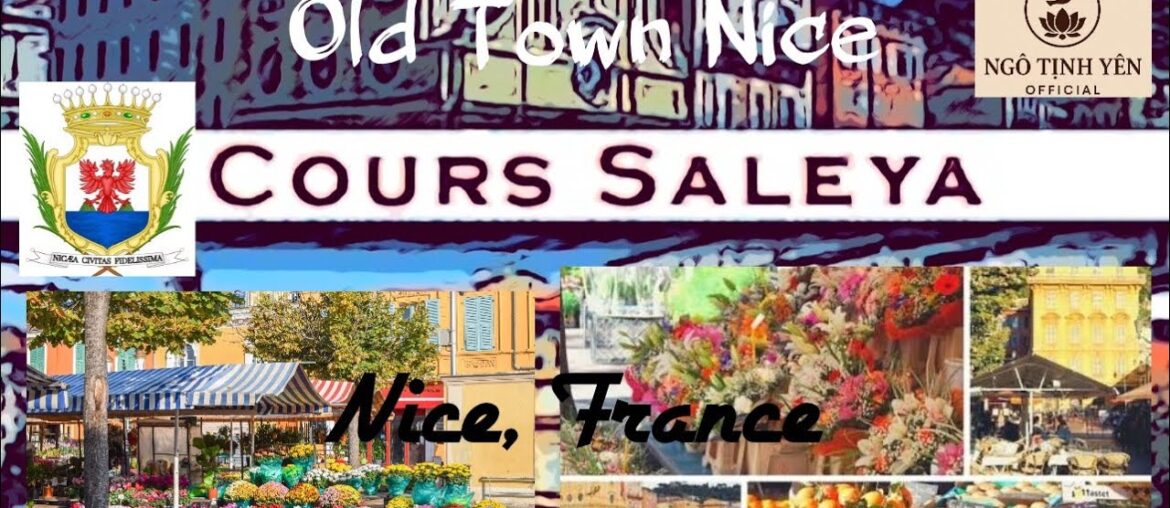 4K/ Cours Saleya/ Old Town Nice/ France/ French/ Côte d'Azur