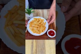 Crispy dry homemade french fries recipe #shorts #recipe
