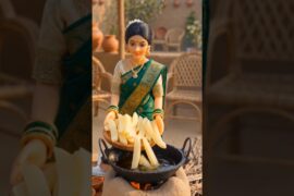 miniature doll cooking french fry #aivideo #food #aishorts #ai #cooking #shortviral
