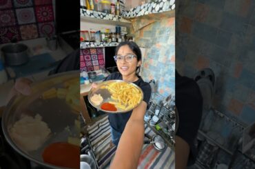 Maine bnaye french fries🍟😍 #minivlog #shorts #ytshorts #ytshortsindia #youtubeshorts