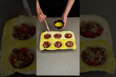 Deser w 5 minut! Tylko ciasto francuskie i maliny