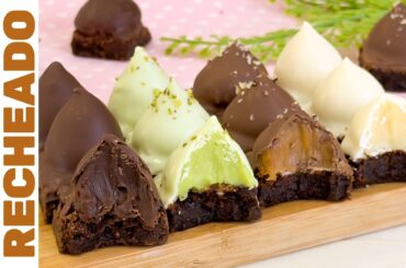 COMO FAZER MINI BROWNIE RECHEADO GOURMET | 4 Sabores que Derretem na Boca e Vendem Muito!