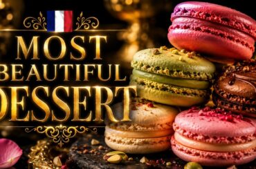 MOST BEAUTIFUL FRENCH MACARONS IN 4K 🇫🇷  Luxury Dessert Experience