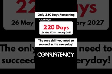 Only 220 Days Remaining | 26 May 2026 - 1 January 2027