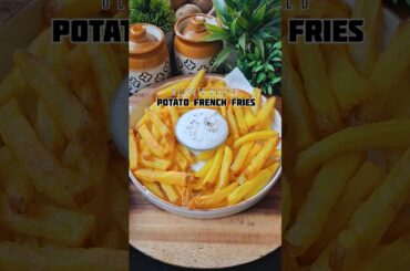 Salted French fries with potato #shorts #asmr #potato #shortsfeed #snacks #viral #ytshorts #food #yt