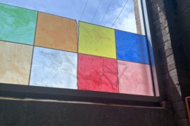 Anyone know where this faux stained glass window film?