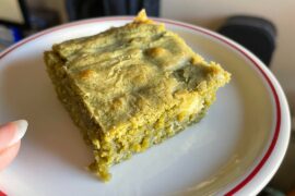 Brownie matcha chocolat blanc