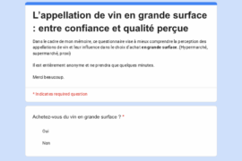 Wine Buying Survey for My Master’s Thesis (French Questionnaire)