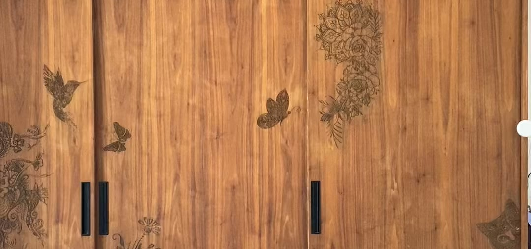 I’d love to show you the wardrobe I designed and built myself