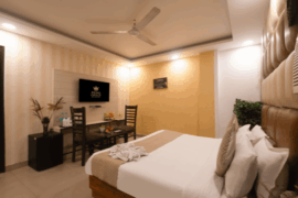 Is hotel bedroom furniture built differently or just better design + lighting?