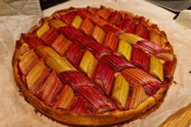C'est le printemps ! Tarte rhubarbe et cerises