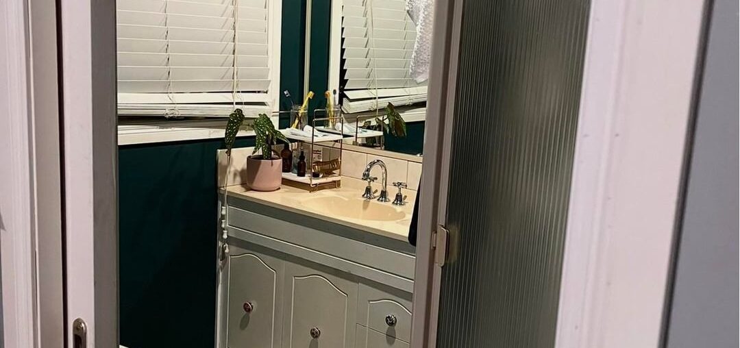 Before & after of my art deco-ish inspired ensuite 🥰