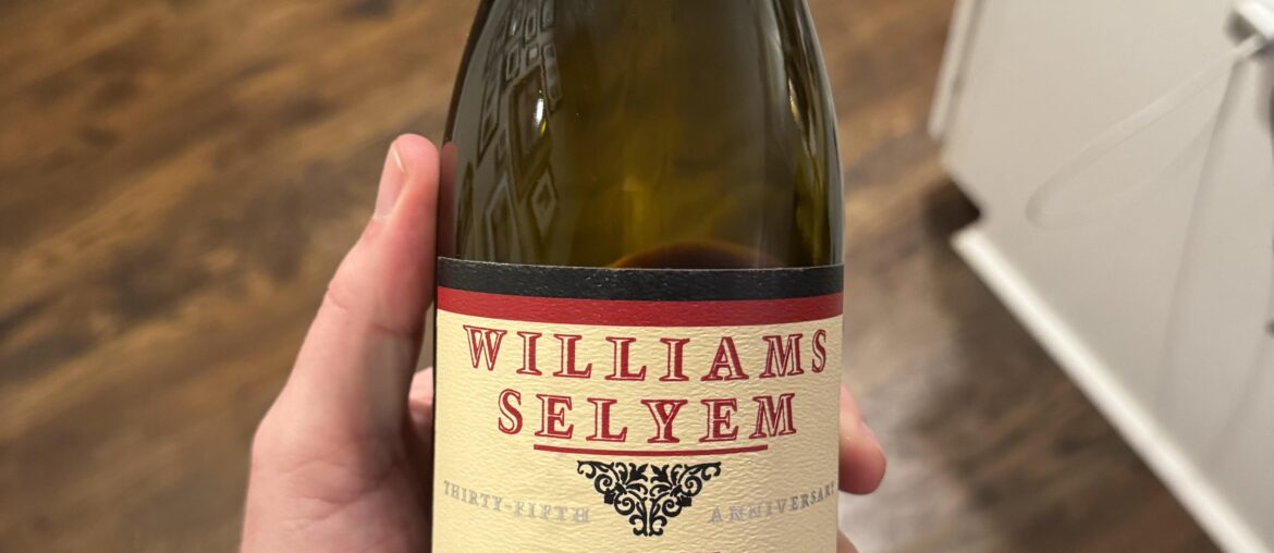 2015 Williams Selyem Central Coast Pinot Noir