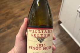 2015 Williams Selyem Central Coast Pinot Noir