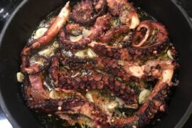 Octopus/poulpe mariné, pouple de ce matin