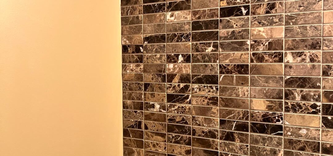 Paint with stone tile