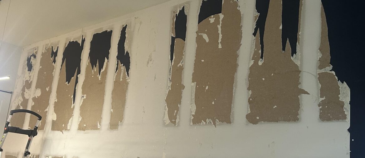 How do I repair drywall after removing wallpaper?