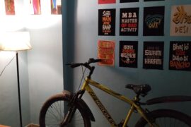 Just finished the living room wall of my new apartment in New Delhi