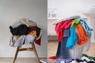 Chair full of clothes vs laundry basket full of clothes