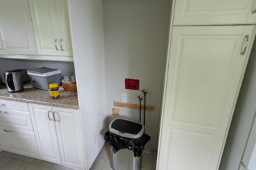 Not sure how to use this space between cabinets?