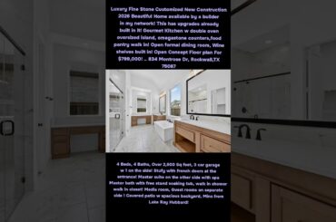 Luxury Fine Stone 2026 New Construction Beautiful Home with upgrades built in,Gourmet Kitchen & more