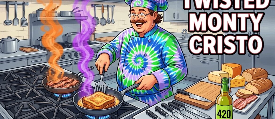 I LACED WEED FRENCH TOAST & UNCURED BACON SAMMY NOBODY EXPECTS | BarBeQue Man™ Smokes With Mary Jane