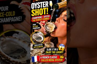 The Richest Way to Eat an Oyster 🤯 #Oyster #Champagne #shorts