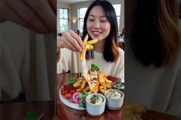 FINISHING THIS MASSIVE LOADED FRIES PLATTER! 🍟🔥 | Epic Eating Show #asmr #asmrsounds #frenchfries