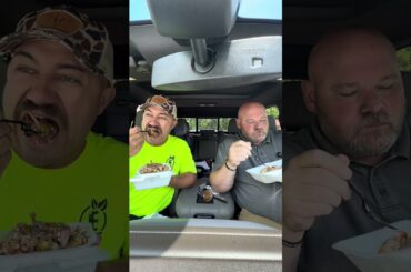 Reviewing (CHOP) with Big R! Loaded Fries were AMAZING! #food #review #foodie #delicious #bbq