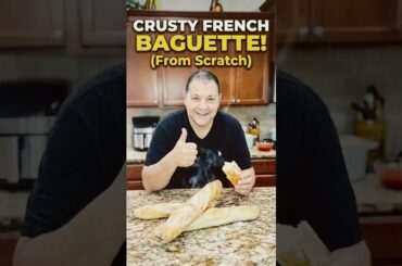Crusty French Baguette- French bread # French recipes # classic french bread#frenchbakery