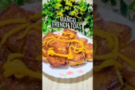 No Oven No Fuss 5 minutes Summer Recipe | Mango Yogurt French Caramel Drizzle | Mango Recipe #shorts