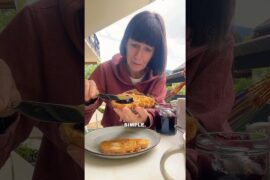 French breakfast tartine confiture #lifeinfrance #shorts #breakfast #alychalloner  #frenchfood
