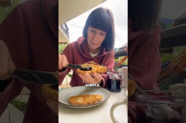 French breakfast tartine confiture #lifeinfrance #shorts #breakfast #alychalloner  #frenchfood