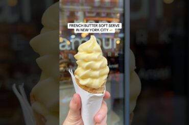 FRENCH BUTTER SOFT SERVE IN NEW YORK CITY! 🧈 #papadamourbuttersoftserve #papadamour #nycicecream