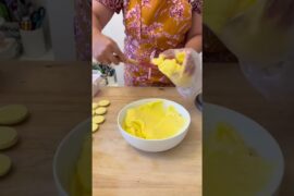 Lemon curd macarons the process! #macaron #frenchmacaron... #Shorts #mollyjwilk