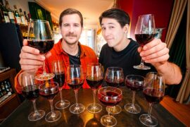 I tricked a french youtuber with wine glasses