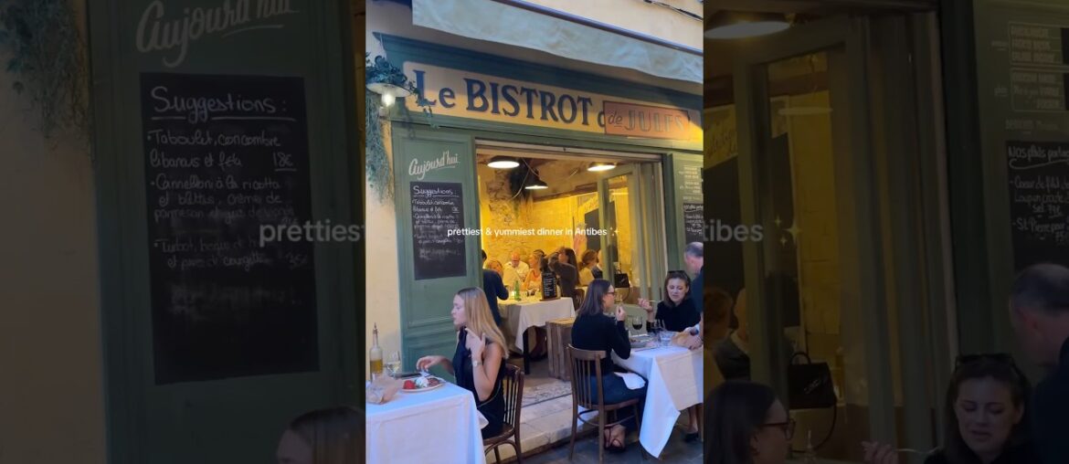 The Cutest Restaurant in Antibes Old Town (Bistro Chez Jules)