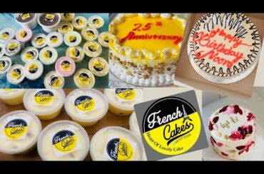 French Cakes🎂/ Handmade Cup🧁 cake birthday🍰cake anniversari cake/ Fruit Custard 🍮/ Jar cake🍰 Dessert