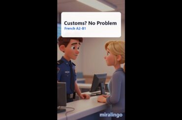Learn French: Customs Declaration at Airport - A2-B1 Listening Practice