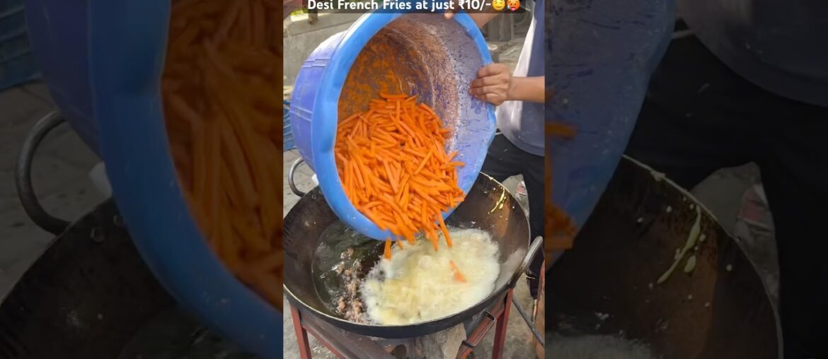 ₹10 Desi French Fries Khaoge?🤤🥵 #shorts #fries #indianstreetfood