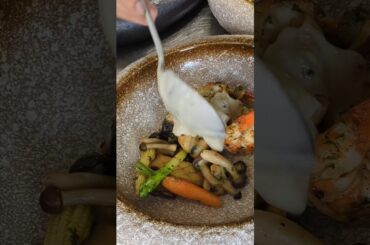 Modern French-Asian Fusion: Elegant Seafood Blanquette Plating!