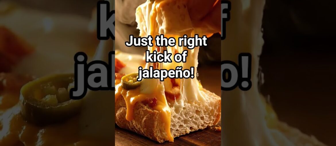 Jalapeño Popper Cheese Bread 🧀 #viralrecipes #food #cooking #viralfood #recipe #foodreels #foodchat