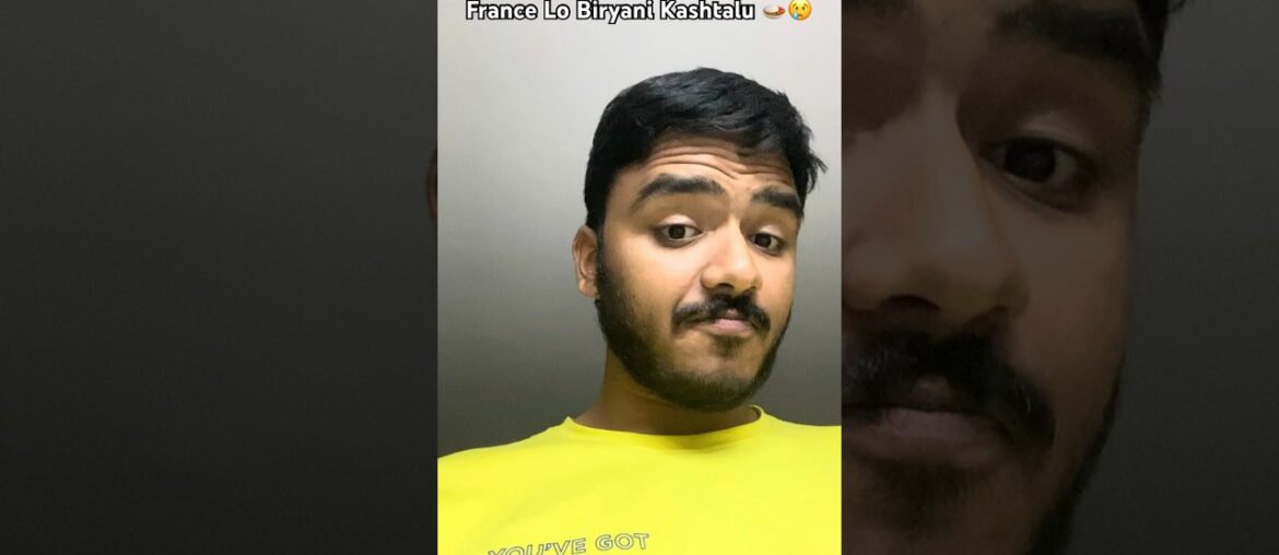 France Lo Biryani Kashtalu 🍛😢   #france #biryani #abroad #funny #shorts